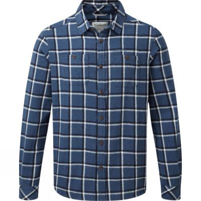 Camisa Craghoppers Gillam Check Hombre - Azules - Chile ZJW301574